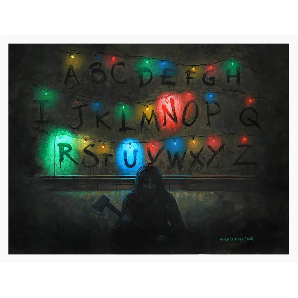 Netflix Stranger Things Giclée "RUN" Image 1