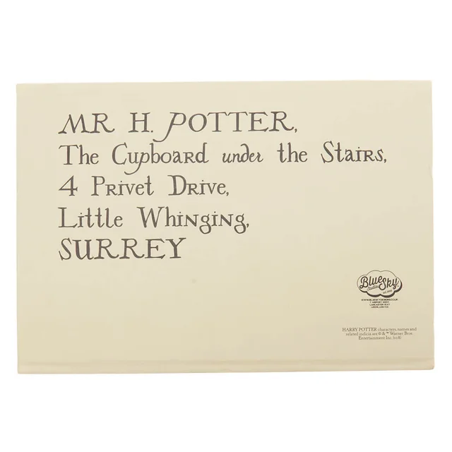 Carnet de notes à enveloppe Harry Potter - Crème