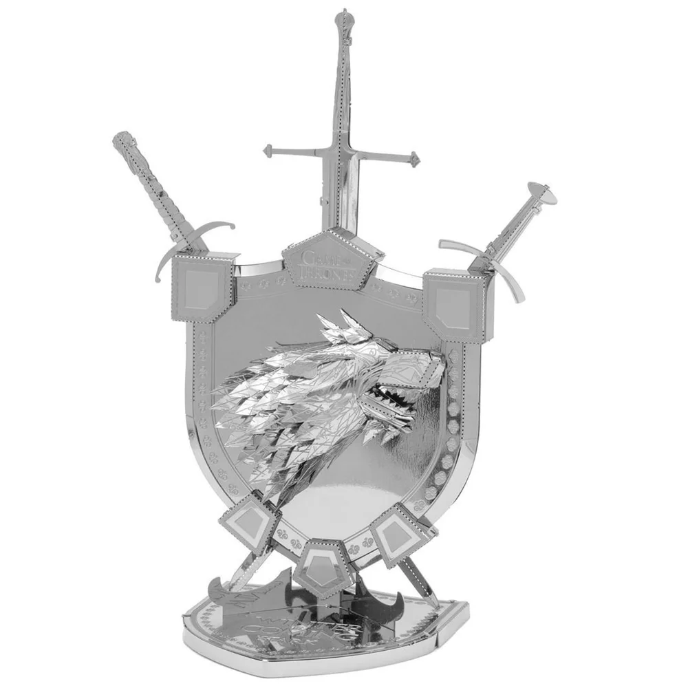 Game of Thrones Metal Earth ICON X House Stark Sigil Construction Kit Image 1