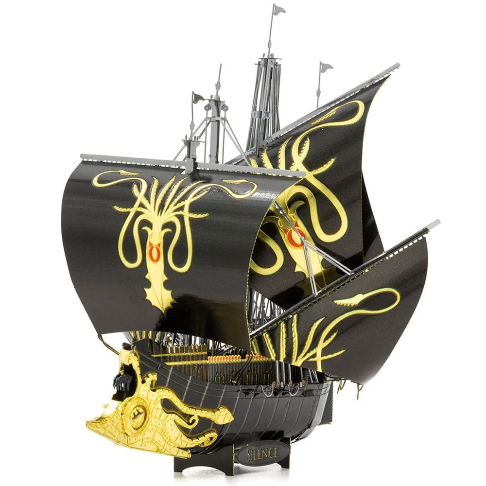 Game of Thrones Metal Earth ICON X Greyjoy Ship Silence Kit de construction Image 1