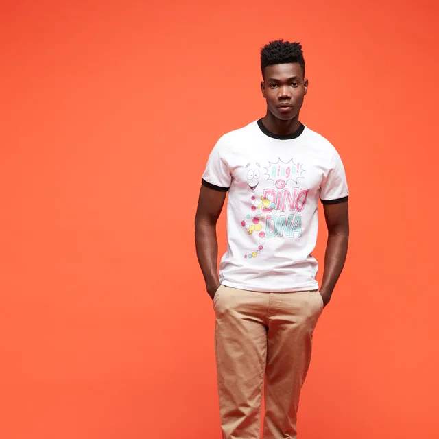 Jurassic Park Primal Mr. ADN T-Shirt Unisex - Blanc & Noir