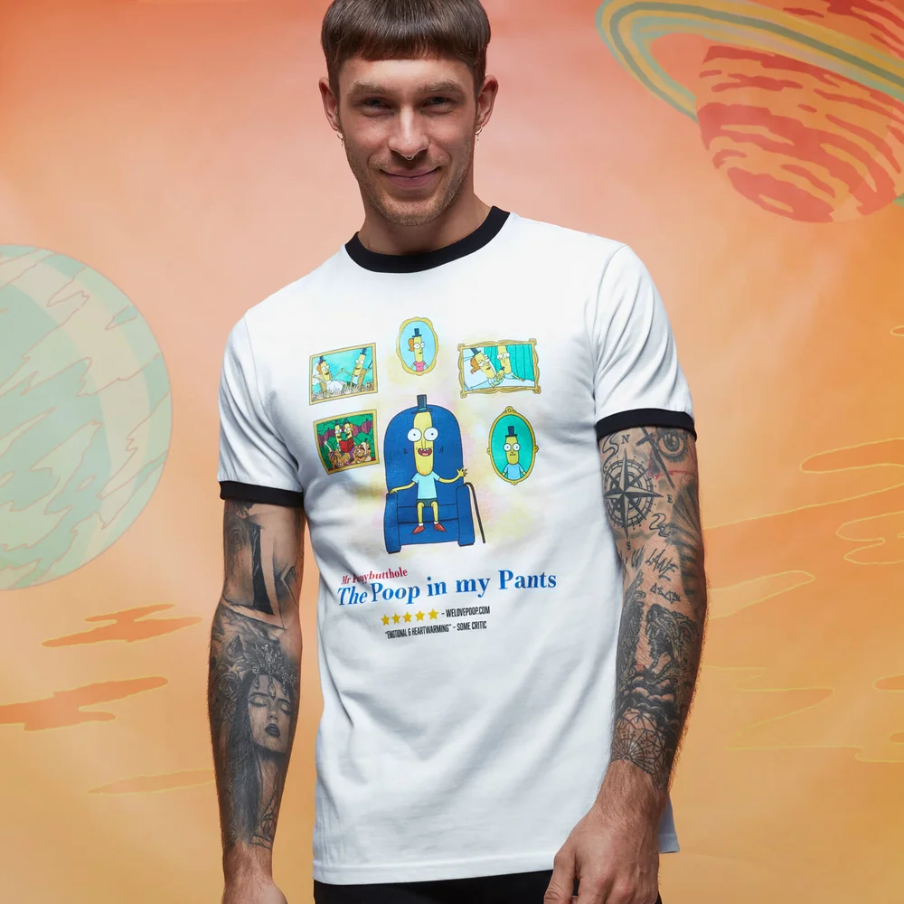 T-shirt - Rick and Morty The Poop In My Pants - Blanc / Noir - L Image 1