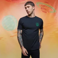 T-shirt - Rick and Morty Embroidered Rick - Noir