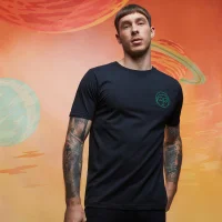 T-shirt - Rick and Morty Embroidered Morty - Noir