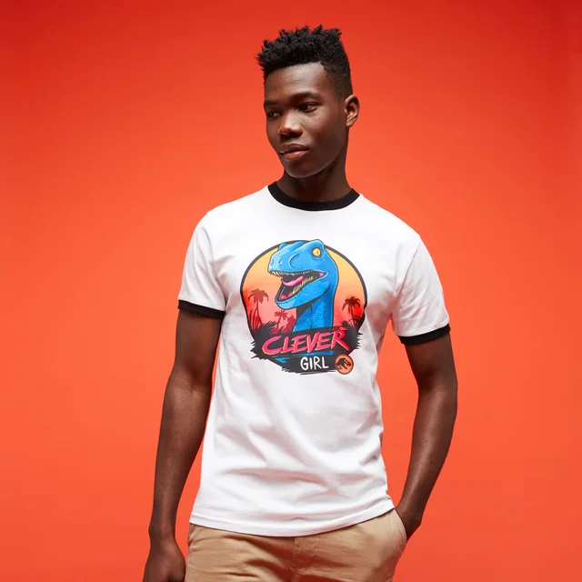 Jurassic Park Primal Clever Girl T-shirt Unisexe - Blanc / Noir