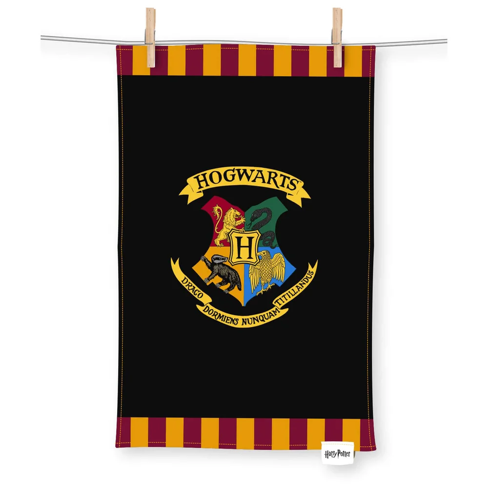Harry Potter Hogwarts Tea Towel Image 1