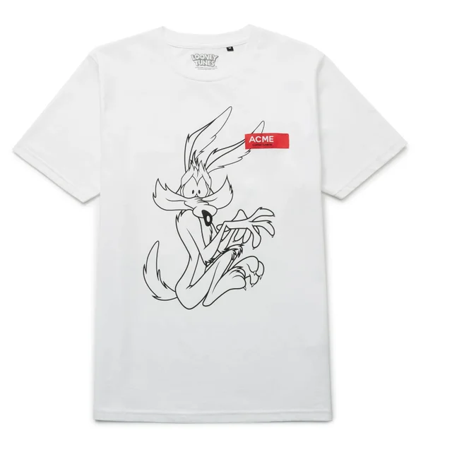 T-Shirt Looney Tunes ACME Capsule Coyote Contour - Blanc
