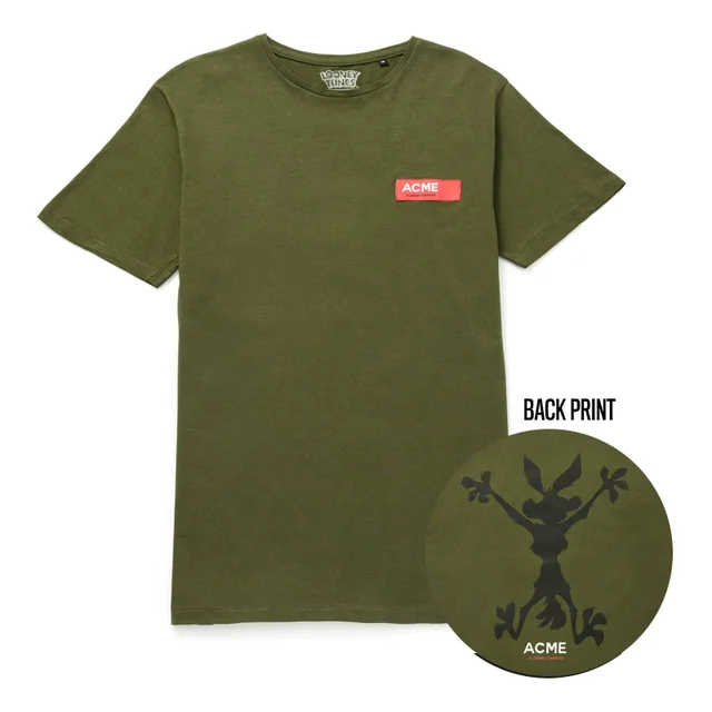 T-Shirt Looney Tunes ACME Capsule Coyote Contour - Forest Green