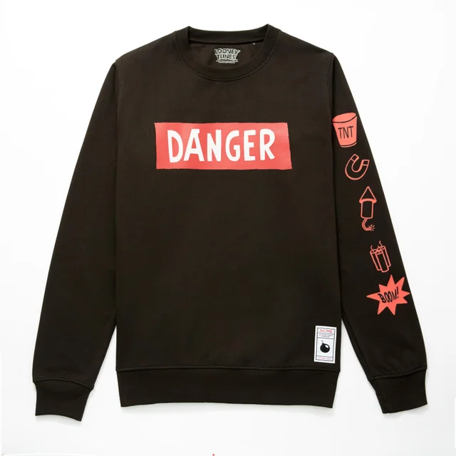 Sweat-shirt Looney Tunes ACME Capsule Danger - Noir