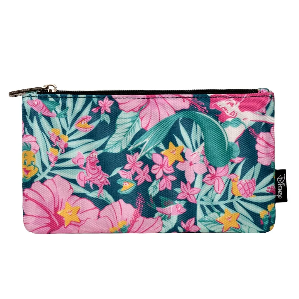 Loungefly Disney Ariel Hibiscus Zippered Pouch Image 1