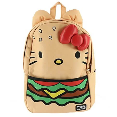 Loungefly Sanrio Sanrio Hello Kitty Burger Nylon Backpack Image 1