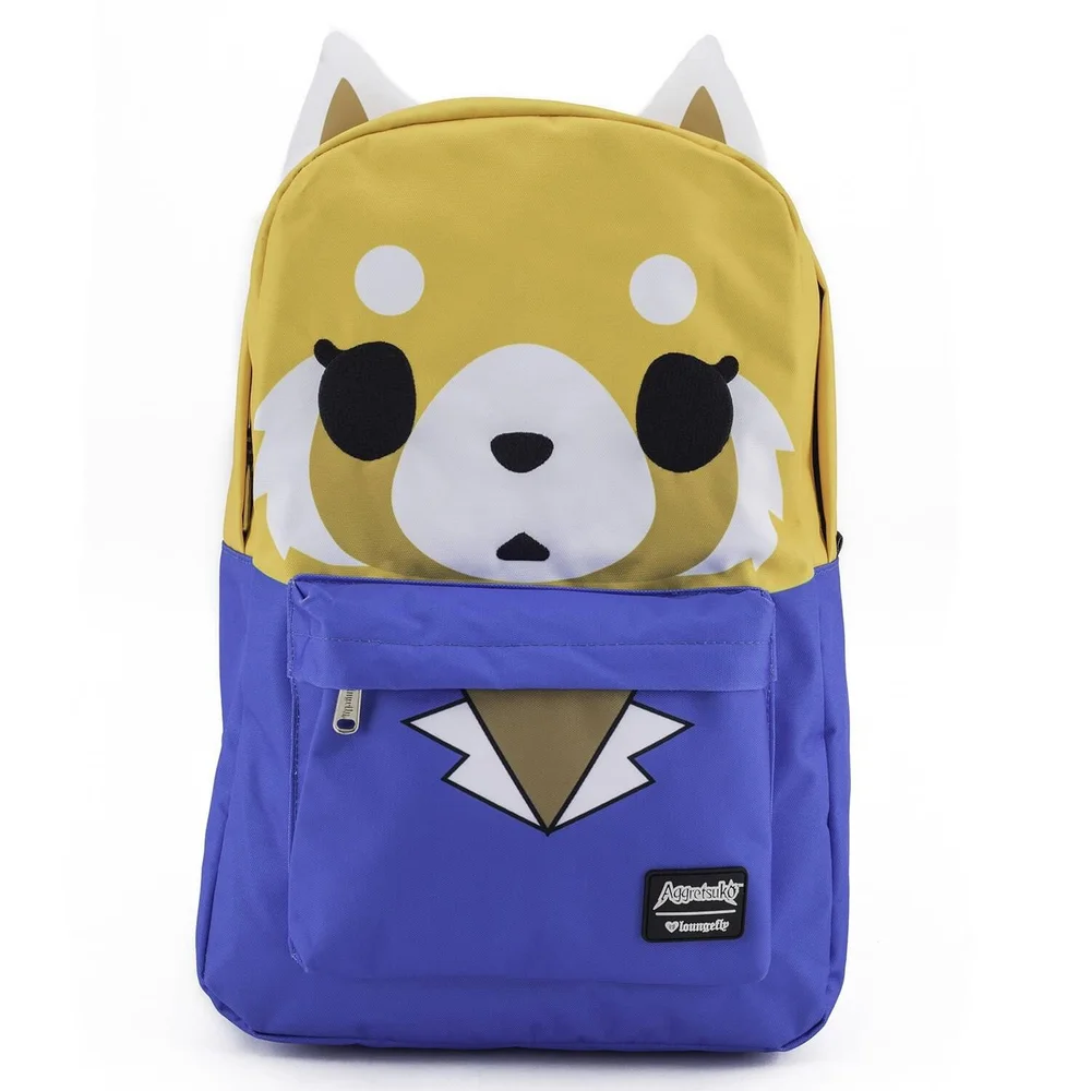 Loungefly Sanrio Aggretsuko Big Face Nylon Backpack Image 1