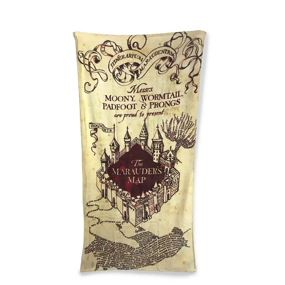 Serviette de bain Carte du Marauder Harry Potter Image 1