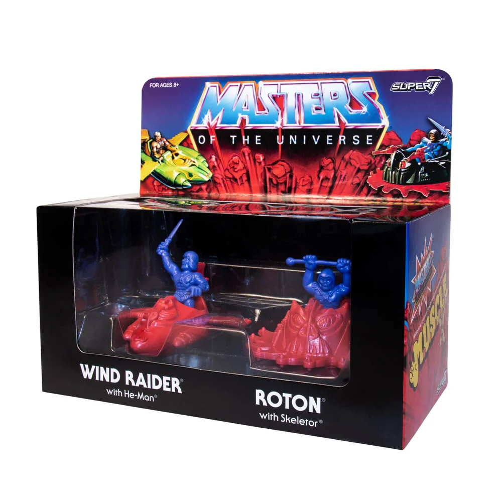 Super7 Maîtres de l'Univers Wind Raider, He-Man, Roton et Skeletor M.U.S.C.L.E. Figurines - Exclusivité Zavvi (4-Pack) Image 1