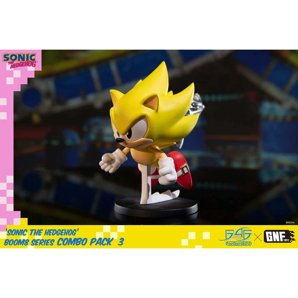 First 4 Figures Sonic, le film BOOM8 Figurine PVC Vol. 06 Super Sonic (8 cm) Image 1