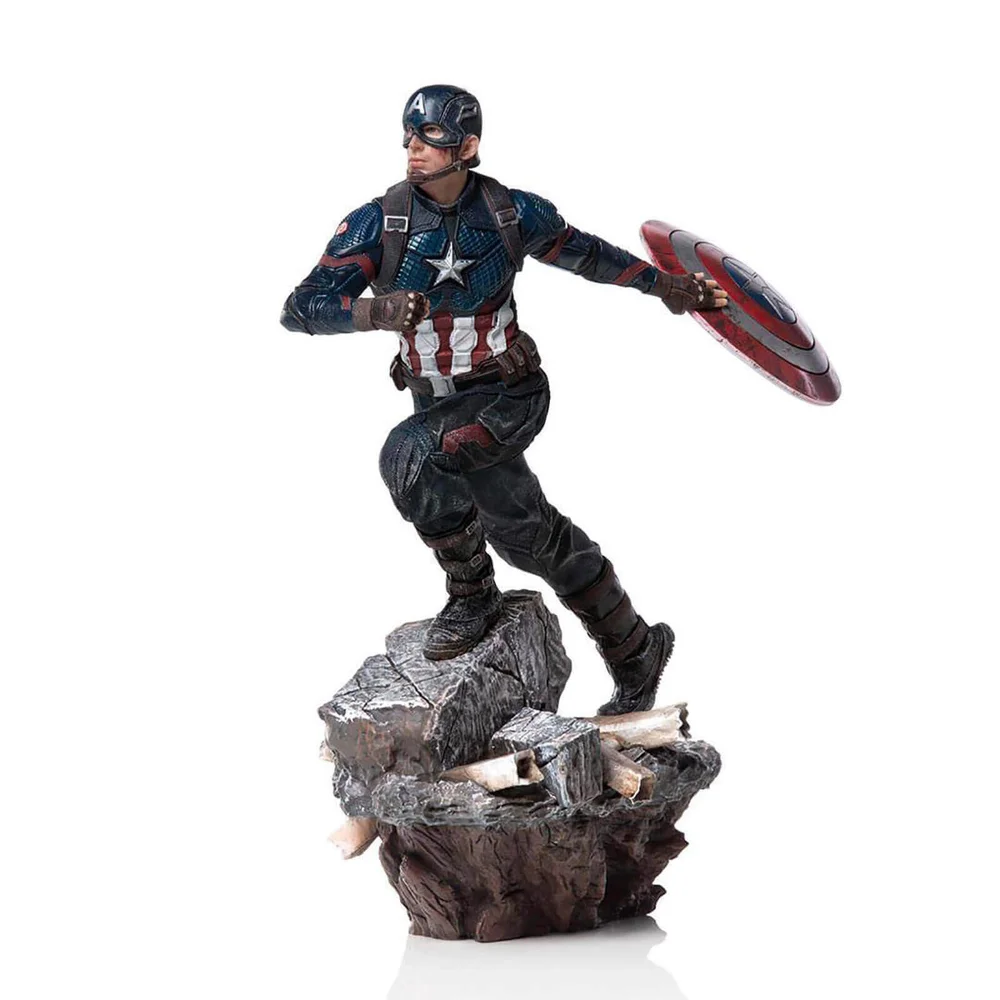 Figurine Captain America Deluxe, Avengers : Endgame, échelle BDS Art 1:10 (21 cm) – Iron Studios Image 1