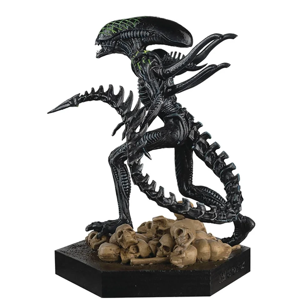 Collection de figurines Eaglemoss - AVP Grid Metallic Xenomorph Figurine en résine de 13 cm Image 1