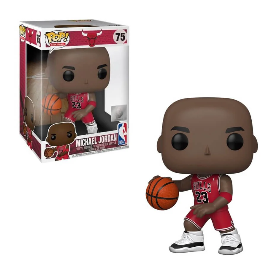 Figurine Pop! Michael Jordan (Maillot Rouge) 10 Pouces - NBA Chicago Bulls Image 1