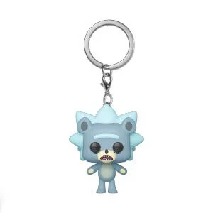 Rick et Morty Teddy Rick Pop! Porte-clés Image 1