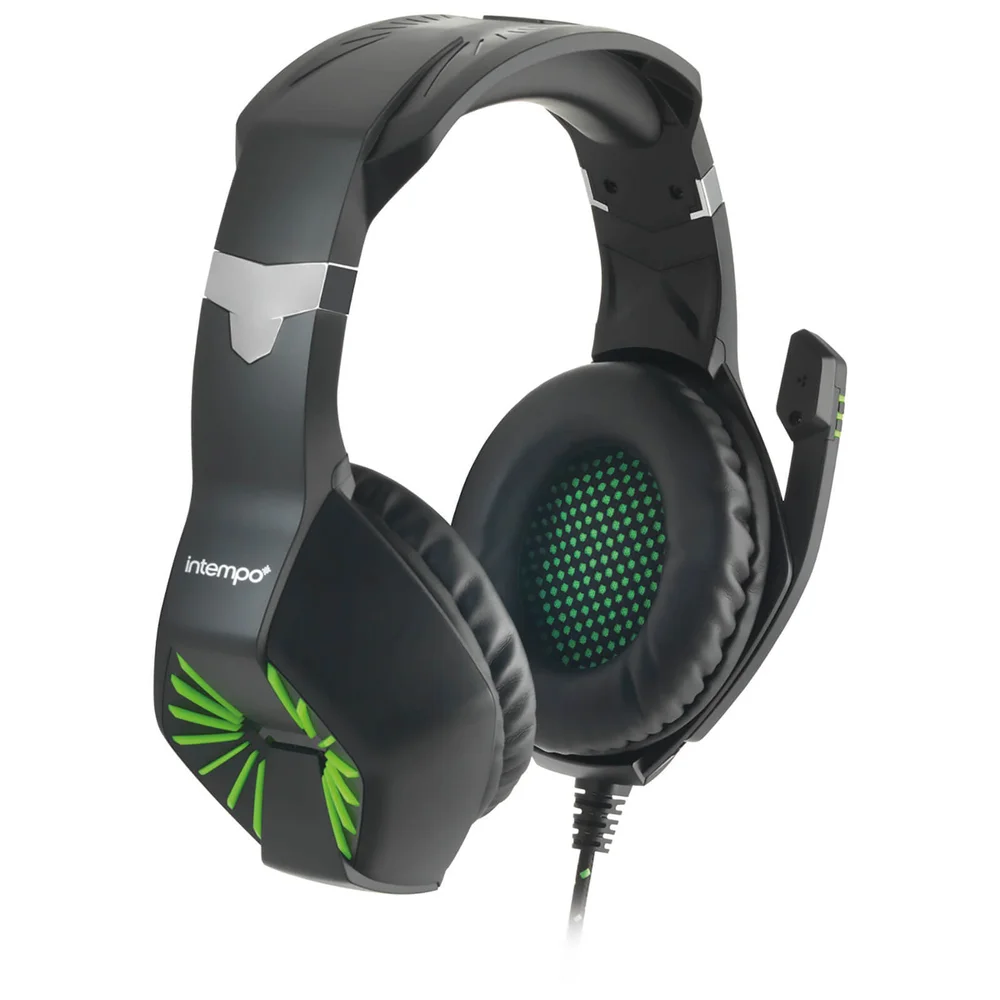 Intempo Gaming Headset - Green Image 1