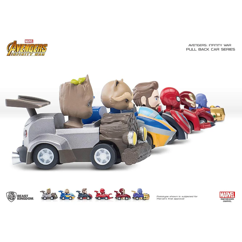 Beast Kingdom Marvel Avengers Pen with Pull Back Car Set - Zavvi European Exclusive Image 1