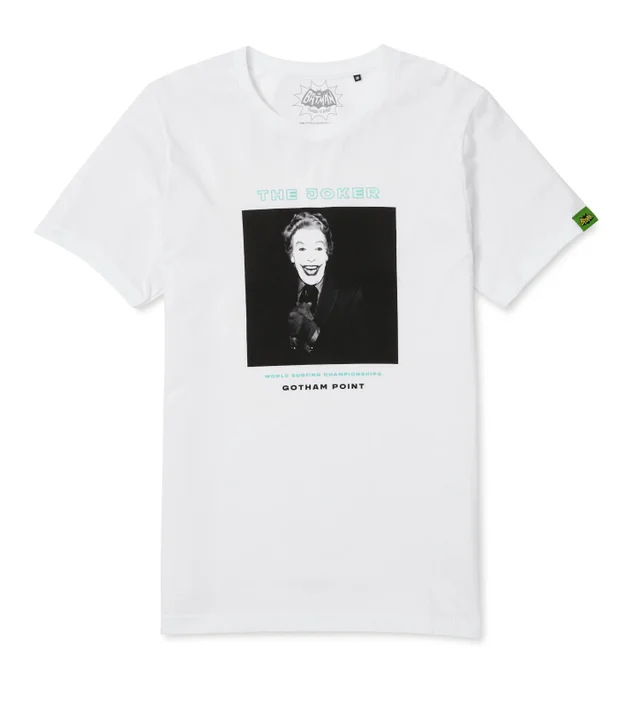 T-Shirt Batman Surf Joker - Blanc