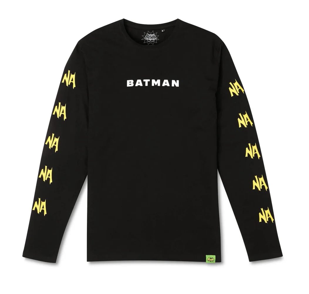 T-shirt Manche Longue Batman Surf "Na Na Na Surfs Up! - Noir - S Image 1