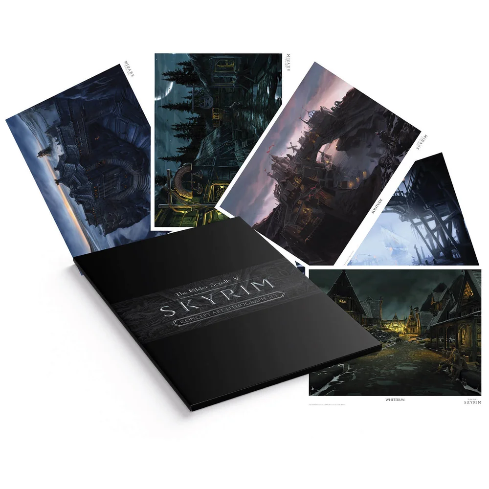 Lithographie Elder Scrolls - Lot de 5 tirages Image 1