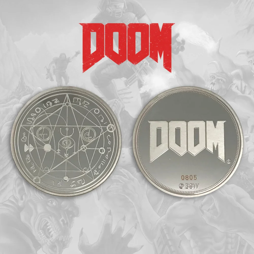 DOOM Pièce de collection Edition limitée - Variante argentée Image 1