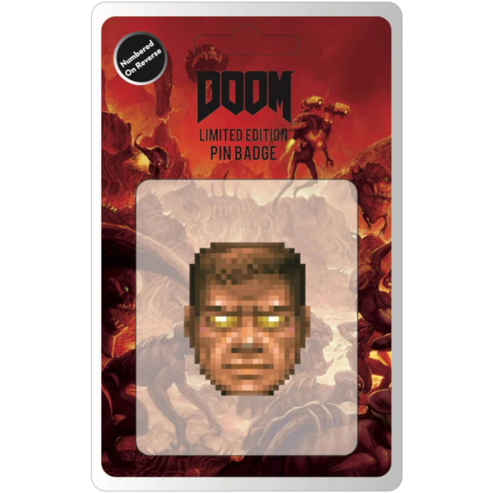 DOOM Limited Edition Enamel Pin Badge Image 1