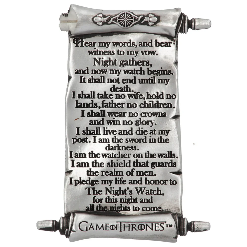 Aimant Game of Thrones Nights Watch Image 1