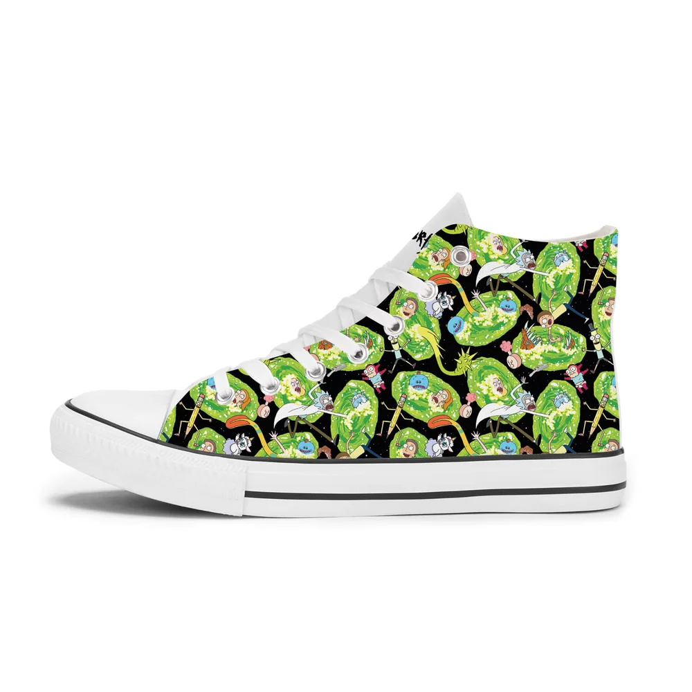 Chaussures Rick et Morty Portal - Blanches - UK 6.5 / EU 40 - Blanc Image 1