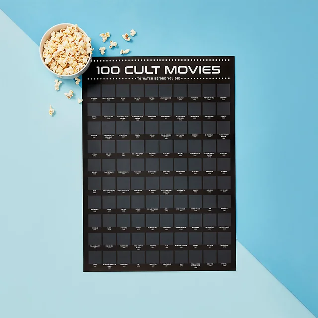 100 films cultes - Poster Ă gratter