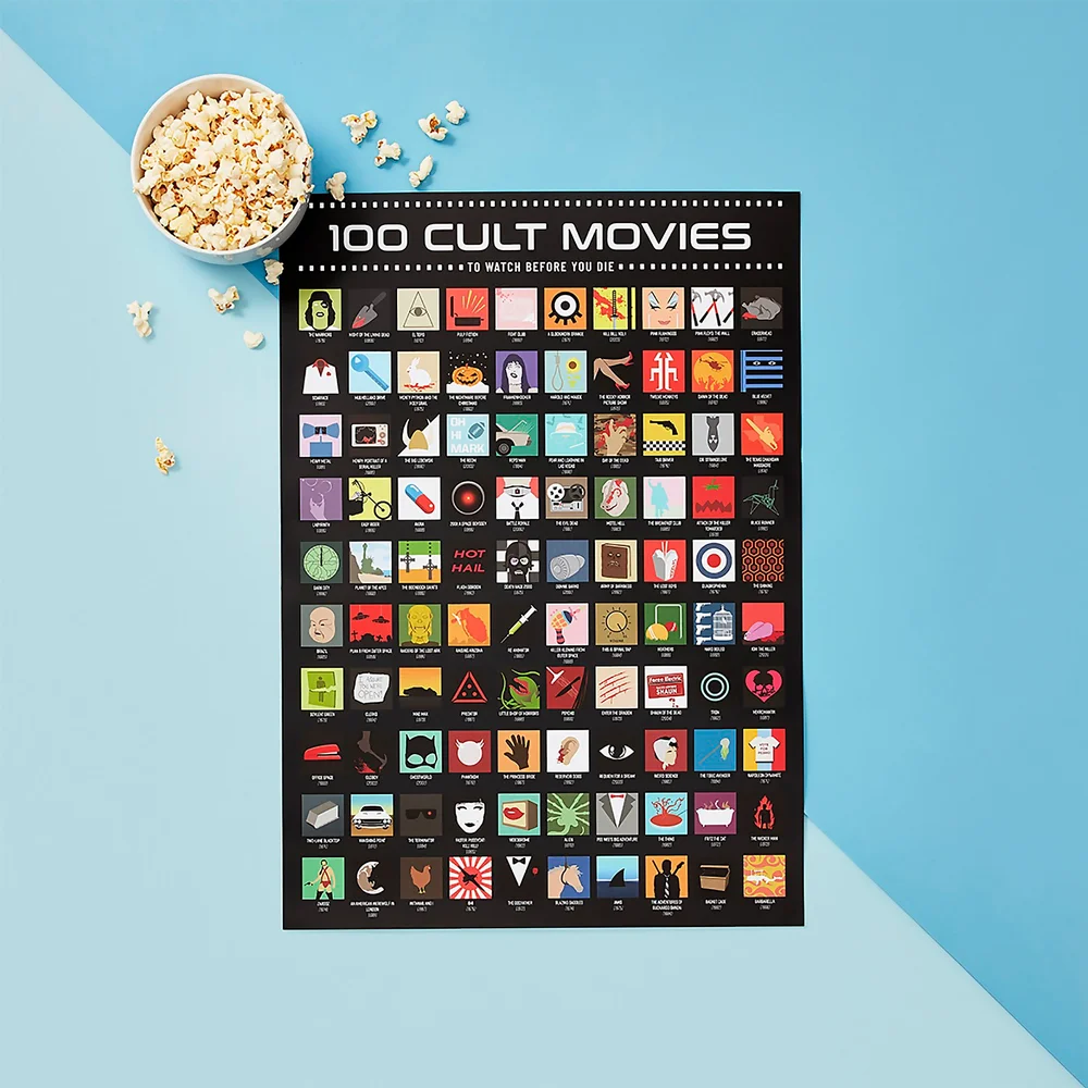 100 films cultes - Poster à gratter Image 1