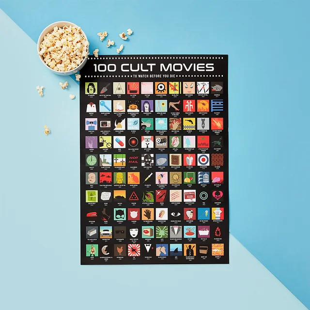 100 films cultes - Poster Ă gratter