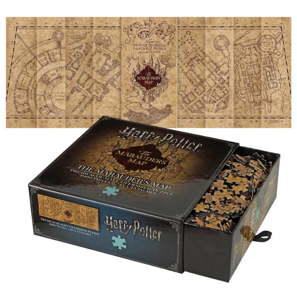 Harry Potter Puzzle Carte du Maraudeur 1000 pièces - Noble Collection Image 1