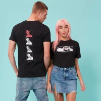 T-shirt Street Fighter Arcade Heavenly Kings Unisexe - Noir