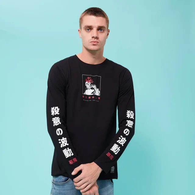 T-shirt Street Fighter Arcade Akuma Manche Longue Unisexe - Noir