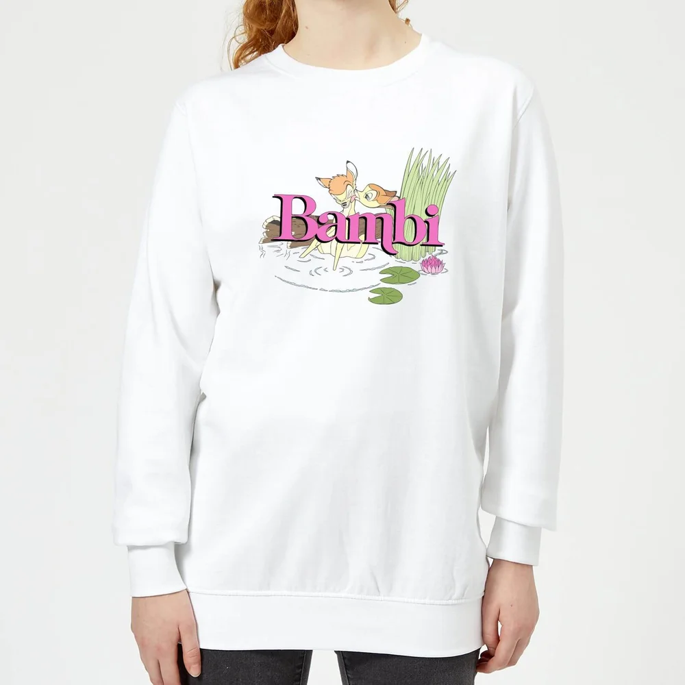 Disney Bambi Kiss Women's Sweatshirt - White - XS Image 1