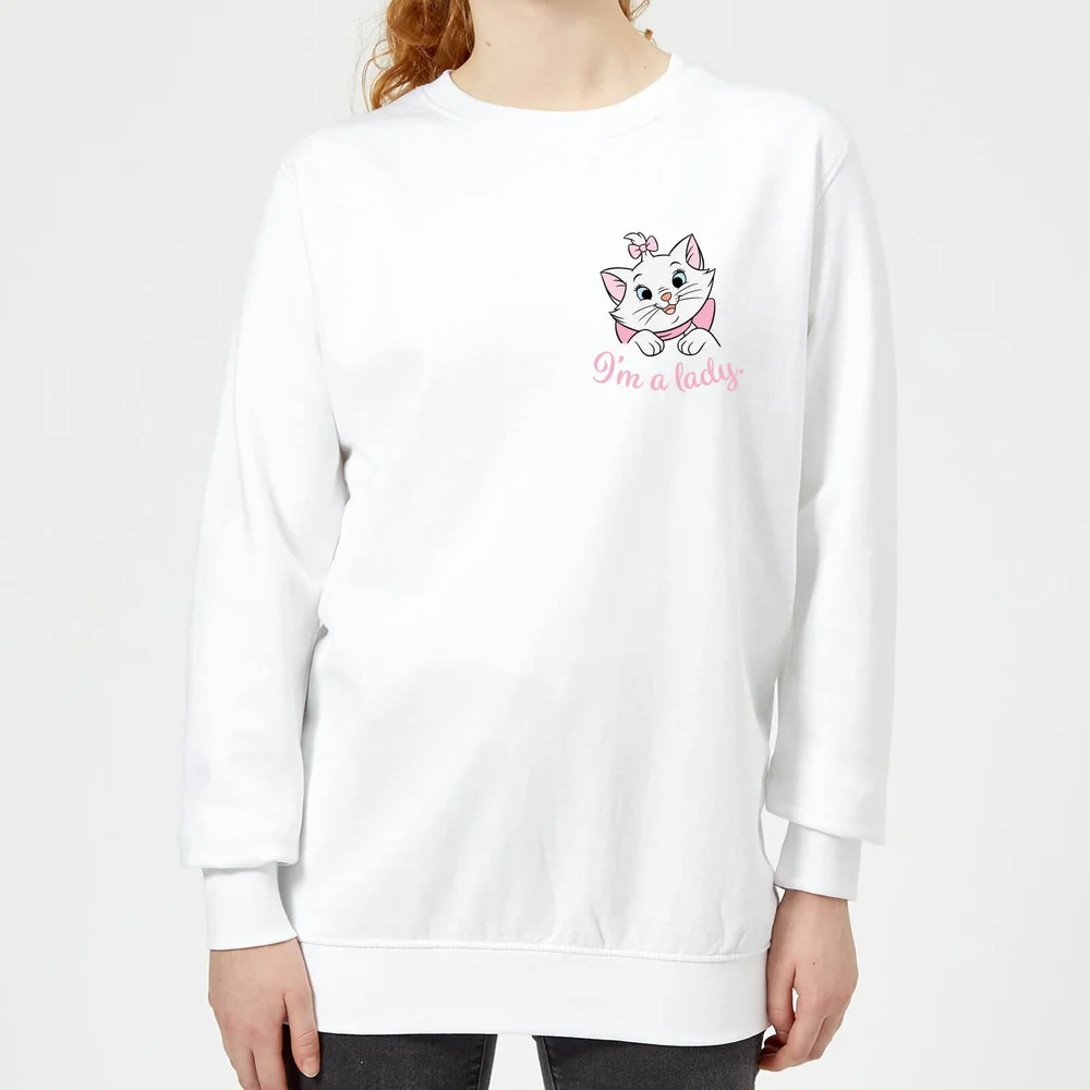 Disney Aristocats Marie I'm A Lady Women's Sweatshirt - White - XS Image 1