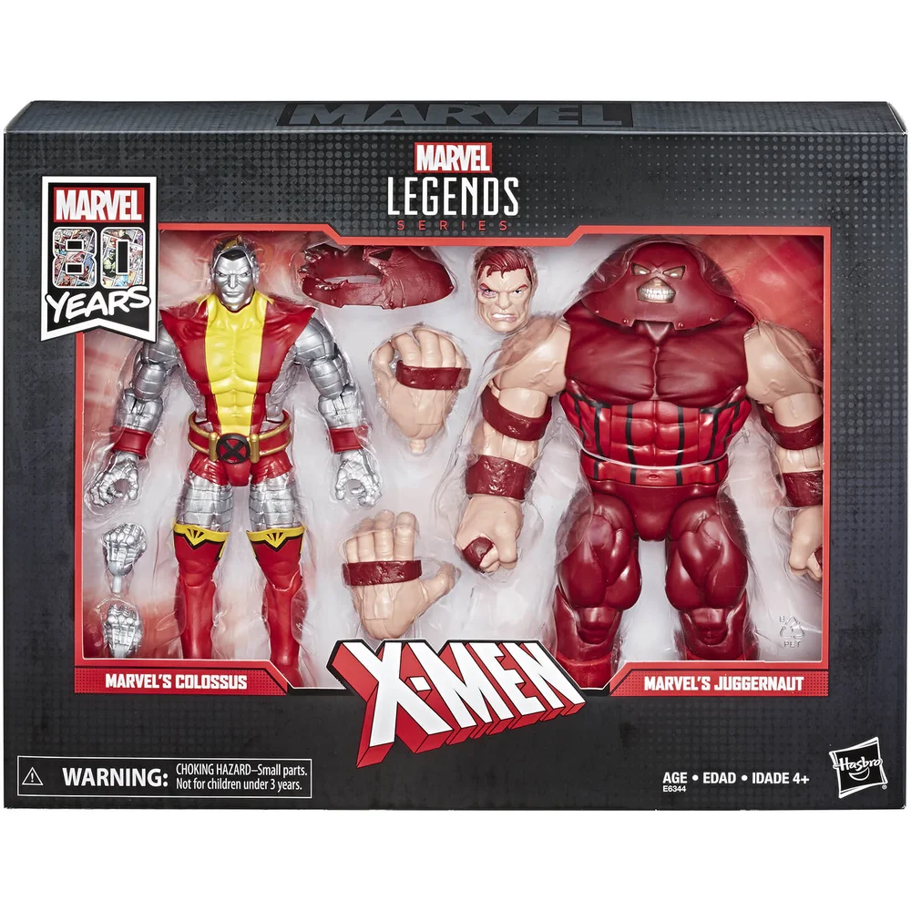 Marvel Comics 80 ans Legends Series - Coffret 2 figurines 15 cm Colossus et Juggernaut Image 1