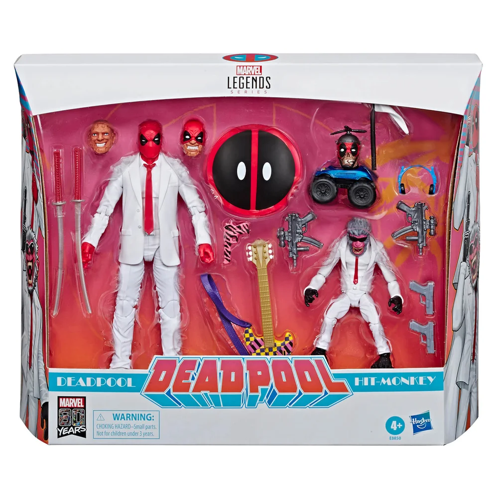 Marvel Legends Series 80e anniversaire - Figurines Deadpool et Hit-Monkey Image 1