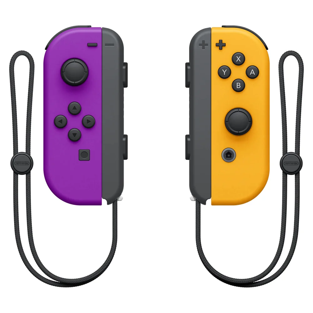 Nintendo Joy Con Pair Neon Purple/Orange Image 1