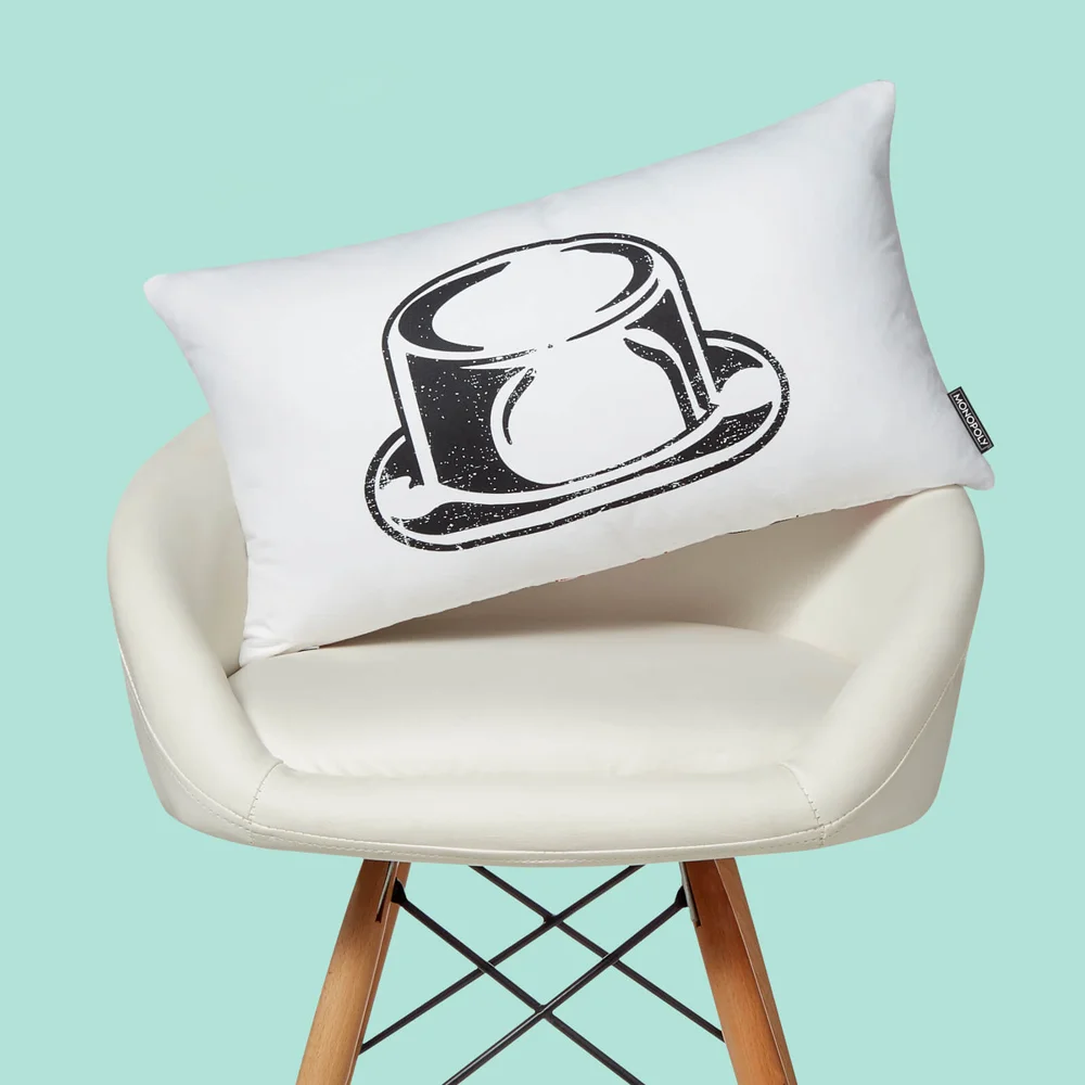 Monopoly Hat Rectangular Cushion - 30x50cm - Soft Touch Image 1
