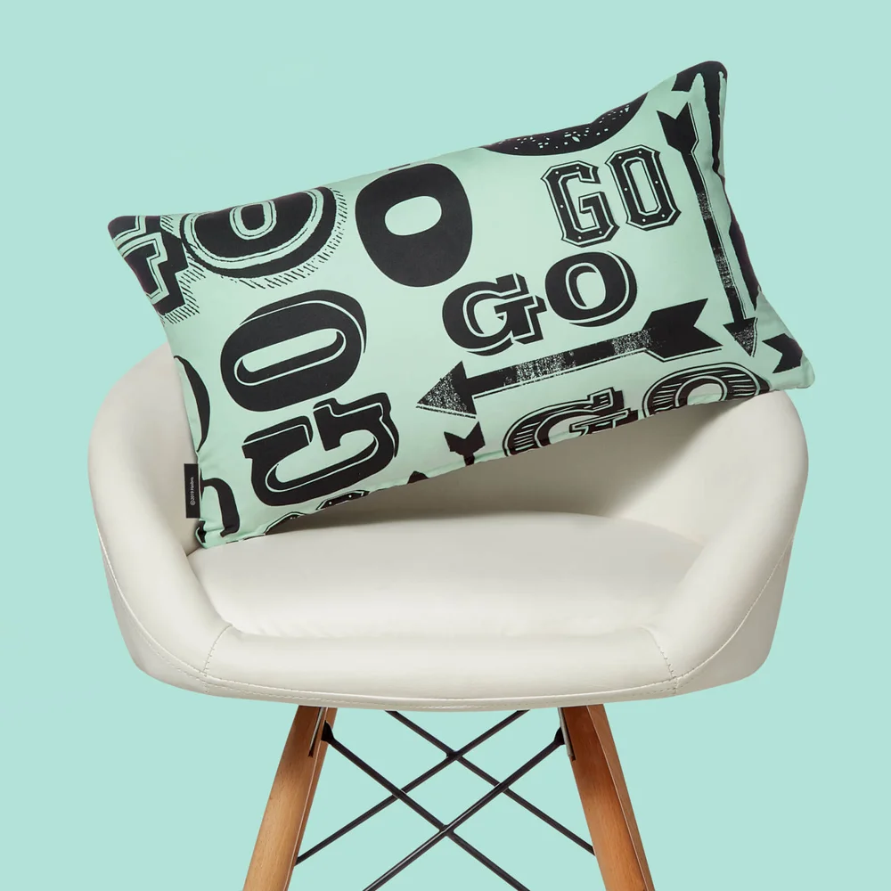 Monopoly Go! Letterpress Rectangular Cushion - 30x50cm - Soft Touch Image 1