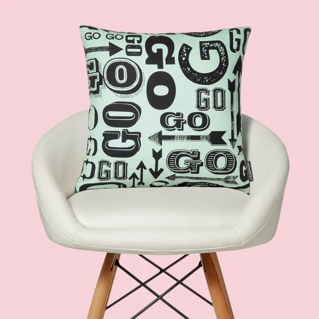 Monopoly Go! Letterpress Square Cushion