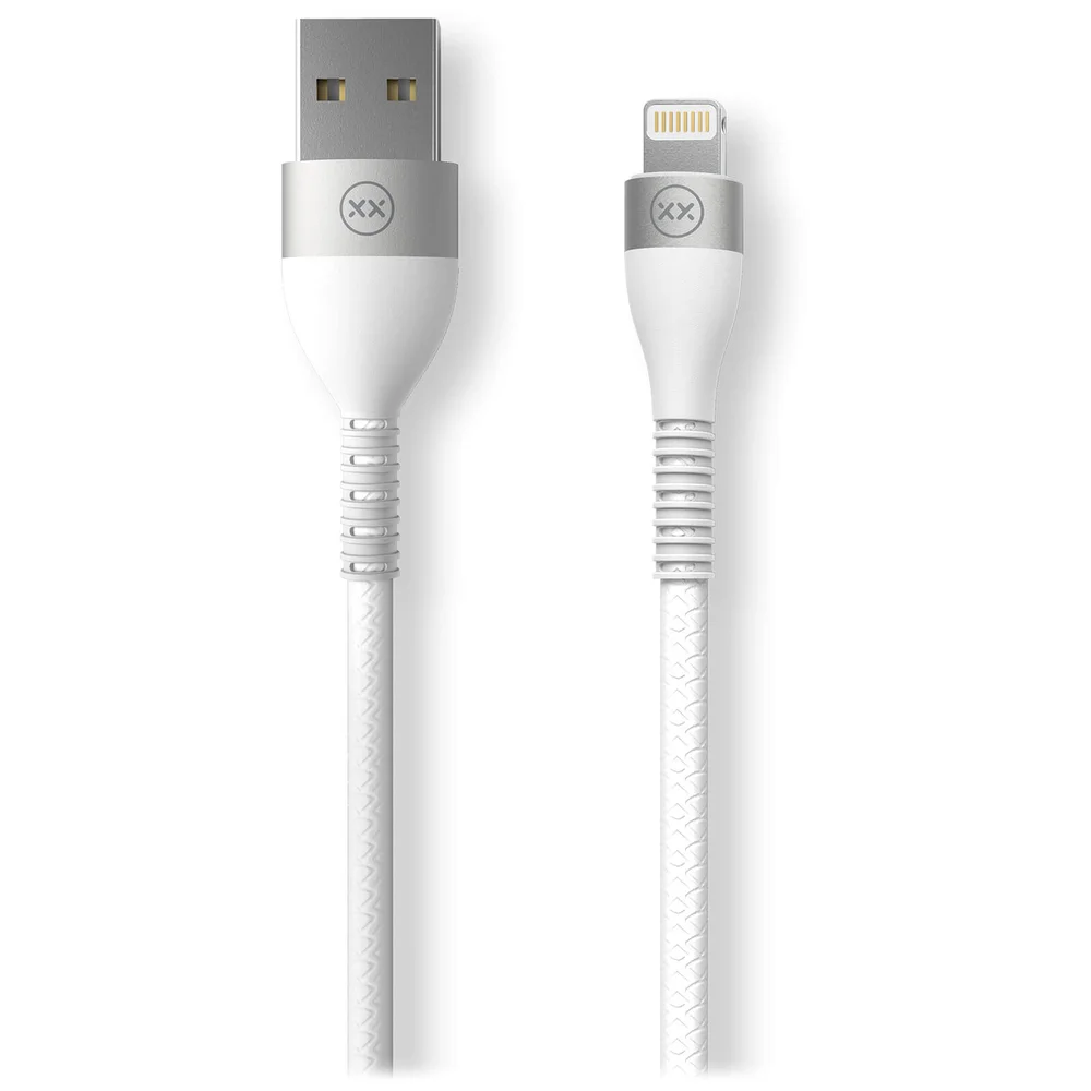Mixx 1.2 Meter - USB A to Lightning - MFI Version - White Image 1
