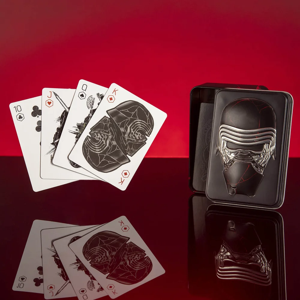 Cartes à jouer Star Wars Episode 9 dans une boîte en métal façonnée Image 1