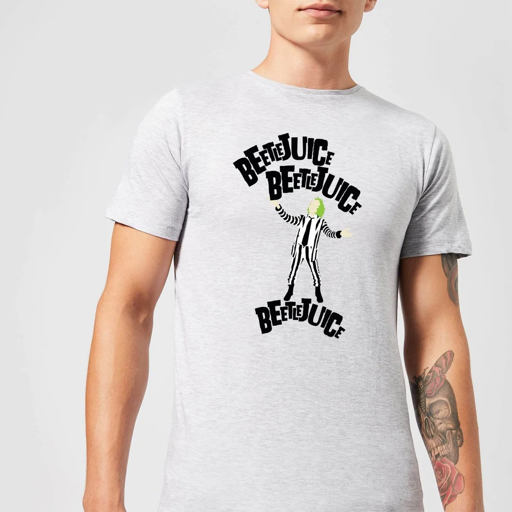 Beetlejuice Beetlejuice Beetlejuice Unisex T-Shirt - Grey - S - Gris Image 1
