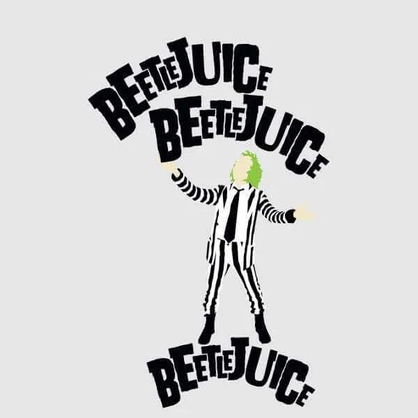 Beetlejuice Beetlejuice Beetlejuice Unisex T-Shirt - Grey